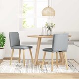 Maison Chic Jedilni stoli - Vzorci stoli 2 kosa svetlo sivo blago A486, (22032738) | Shoptok.si