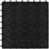  Pločice za trijem 11 kom WPC 30 x 30 cm 1 m² crne | shoptok.hr