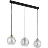  Luster na sajli DEVI 3xE27/15W/230V crna/zadimljena | Eponuda.com