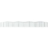 vidaXL Obokana gabionska visoka greda 400x50x50 cm pocinkano železo | Shoptok.si
