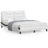 vidaXL Okvir kreveta LED bijelo-crni 120 x 200 cm umjetna koža | shoptok.hr