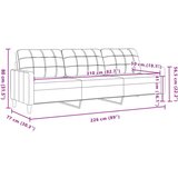 vidaXL 2-dijelni set sofa s jastucima tamnosivi baršunasti | shoptok.hr