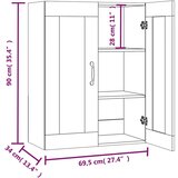 Viseći zidni ormarić boja hrasta sonome 69,5 x 34 x 90 cm | shoptok.hr