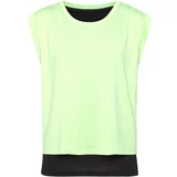 LASCANA ACTIVE Majica neonsko zelena / crna