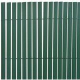vidaXL dvostrana vrtna ograda PVC 90 x 500 cm zelena | shoptok.hr