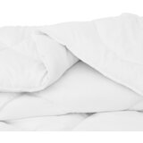  2-u-1 Punionica s jastukom 2 pcs Bijela 135 x 220 cm Mikrofibra | shoptok.hr