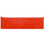 Jastuk za vrtnu klupu crveni 200 x 50 x 3 cm od tkanine Oxford | shoptok.hr