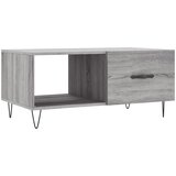 Maison Chic Klubska mizica - kavna mizica - Nizka mizica siva sonoma 90x50x40 cm inženirski les, (21753351) Cene