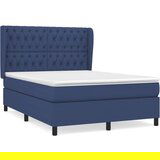  Box spring postelja z vzmetnico modra 140x200 cm blago, (20894238) | Shoptok.si