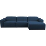 Scandic Tamno plava kutna garnitura od bouclé tkanine (s desnim kutom) Roxy – | shoptok.hr
