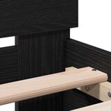  Krevetna konstrukcija s uzglavljem Crni hrast 193 x 95 x 88 cm | shoptok.hr