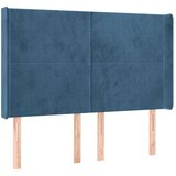 Uzglavlje tamnoplavo 147x16x118/128 cm baršunasto | shoptok.hr