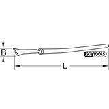 Ks Tools Strgalo za rjo BRONZEplus, z držalom, dolžina 1000 mm | Shoptok.si