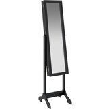 Maison Chic Prostostoječe Ogledalo - Zrcalo - Kozmetično ogledalo črno 34x37x146 cm, (21697914) | Shoptok.si