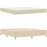  Krevetna konstrukcija Krema 180 x 200 cm tkanina | shoptok.hr