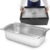 Hendi gostinska posoda gn 1/1 z izvlečnimi ročaji 530x325x200mm 28L 817155, (21384335) | Shoptok.si
