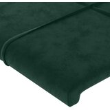  Uzglavlje s ušima tamnozeleno 163x23x118/128 cm baršunasto | shoptok.hr