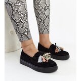 Gemre Black loafers with colorful tassels Adaldrida | Shoptok.si