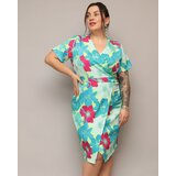 Resti Women's floral fabric dress PLUS SIZE Cene