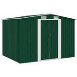  Vrtna kućica za pohranu zelena metalna 257 x 205 x 178 cm | shoptok.hr