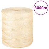 vidaXL Uže od 100 % sisala 2 mm 3000 m | shoptok.hr