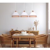  Duolla - Luster na sajli AVIGNON 3xE27/15W/230V bela/braon | Eponuda.com