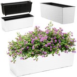 KADAX balkonski lonček za rože z vstavljivim stojalom za ograjo 19x56 cm, (5000353114) | Shoptok.si