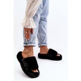 Boto Women's Furry Slippers Black Biella | shoptok.hr