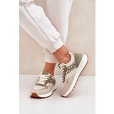 Boto Women Sports Shoes With Panther Print On Platform Green Davinara | Shoptok.si