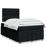  Krevet s oprugama i madracem crni 120 x 200cm od tkanine | shoptok.hr