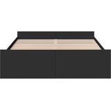  Okvir kreveta s ladicama crni 160x200 cm konstruirano drvo | shoptok.hr