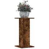 vidaXL Stojalo za rastline 2 kosa dimljeni hrast 30x30x60 cm inž. les | Shoptok.si