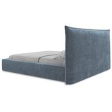 Makamii Plavi tapecirani bračni krevet s prostorom za odlaganje s podnicom 160x200 cm Esala – | shoptok.hr