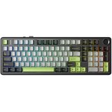 Aula F99 Pro Black+Grey+Green GrayWood RGB gasket keyboard | shoptok.hr