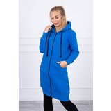 Kesi Long insulated hoodie - purple blue Cene