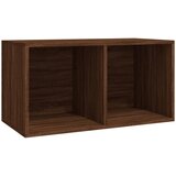 Furnova Škatla za shranjevanje plošč rjavi hrast 71x34x36cm konst. les, (21955977) | Shoptok.si