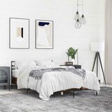  Okvir kreveta boja hrasta 120x200 cm konstruirano drvo i metal | shoptok.hr