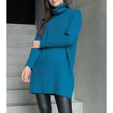 Gemre Long dark blue soft turtleneck sweater Kali | Shoptok.si
