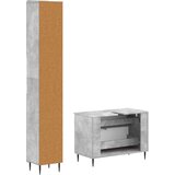  Set kupaonskih ormara od 2 dijela HAARLEM Betonska siva | shoptok.hr