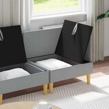  Modularni set sofe sa skladištem 4 pcs Svjetlosiva Tkanina | Shoptok.si