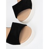 SEASTAR Women's black sandals on a white wedge | Shoptok.si