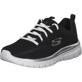 Skechers Niske tenisice 'Graceful Get Connected' crna / bijela | shoptok.hr