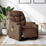 Maison Chic Električni masažni naslanjač - Relax naslanjač rjavo blago, (22061689) | Shoptok.si