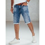 DStreet Spodenki męskie jeansowe niebieskie z paskiem | shoptok.hr