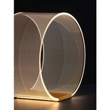 Nova Luce LED stolna lampa aluminijska s mogućnosti zatamnjivanja u zlatnoj boji sa sjenilom od akrilnog stakla (visina 28 cm) Valentin – | shoptok.hr