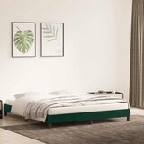  Okvir kreveta bez madraca tamno zeleni 200x220 cm baršun | shoptok.hr