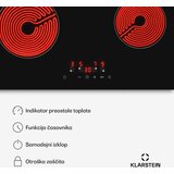 Klarstein Hito steklokeramična kuhalna plošča | 4 kuhalne cone | 6000 W | 9 stopenj moči | 60 cm | Shoptok.si
