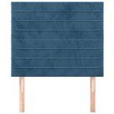  Posteljno vzglavje 2 kosa temno modro 90x5x78/88 cm žamet | Shoptok.si