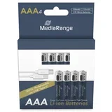 PUNJIVE BATERIJE-AKUMULATORI AAA 1.5V LI-ION 4KOM-RECHARG-500MAH-MRBAT160-USB-C