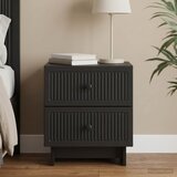  Noćni ormar Crna 43 x 34,5 x 47,5 cm Konstruirano drvo | Eponuda.com